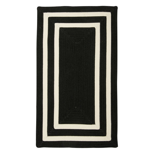 Colonial Mills La Playa PY21 Black & White Indoor/Outdoor Area Rug