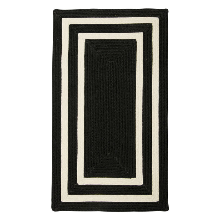 Colonial Mills La Playa PY21 Black & White Indoor/Outdoor Area Rug
