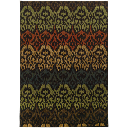 Oriental Weavers Parker Black/Multi Tribal 5341F Area Rug