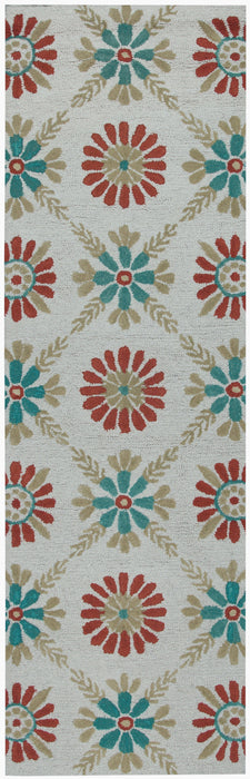 Rizzy Home Rockport RP8699 Off White Floral/Trellis Area Rug