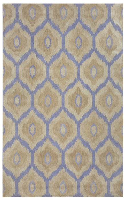 Rizzy Home Rockport RP8736 Tan Trellis Area Rug