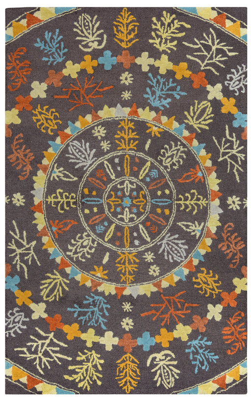 Rizzy Home Rockport RP8751 Multi-Colored Medallion Area Rug