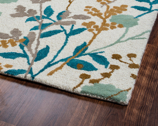 Rizzy Home Rockport RP8754 Off White Floral/Trellis Area Rug