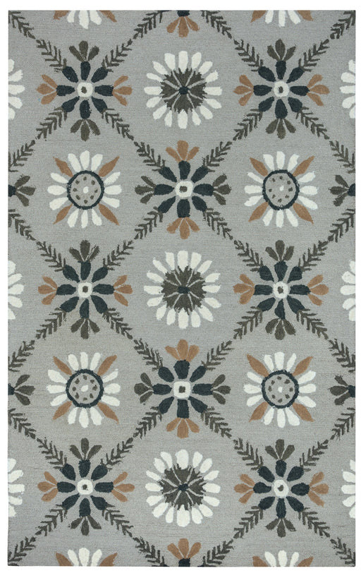 Rizzy Home Rockport RP8762 Gray Floral/Trellis Area Rug