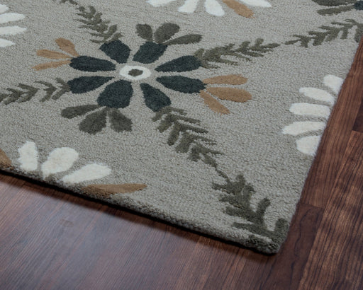 Rizzy Home Rockport RP8762 Gray Floral/Trellis Area Rug