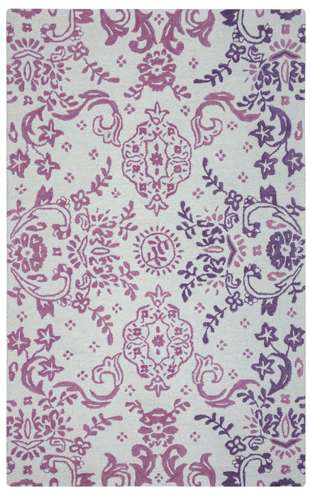 Rizzy Home Rockport RP8834 Pink Ornamental Area Rug