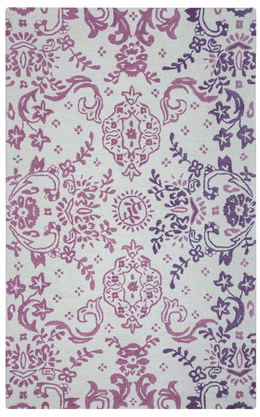 Rizzy Home Rockport RP8834 Pink Ornamental Area Rug