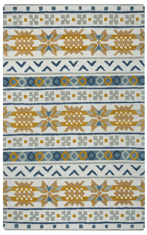 Rizzy Home Rockport RP8877 Gold/Brown Southwest/Tribal/Stripes Area Rug