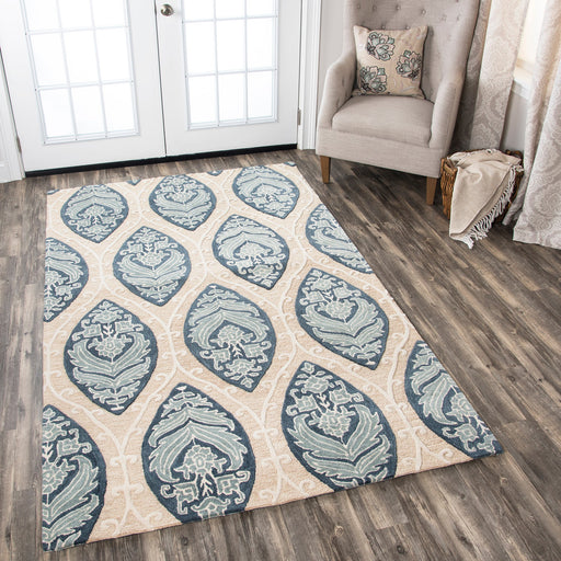 Rizzy Home Resonant RS773A Tan Medallion Area Rug