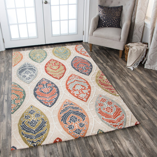Rizzy Home Resonant RS774A Tan Medallion Area Rug