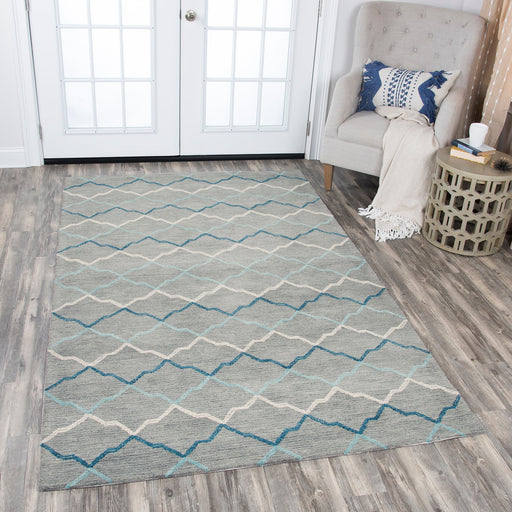 Rizzy Home Resonant RS902A Gray Geometric Area Rug