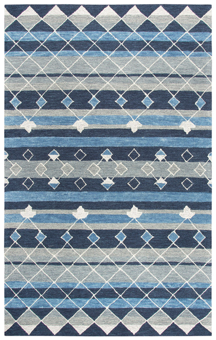 Rizzy Home Resonant RS924A Blue Tribal Motif Area Rug