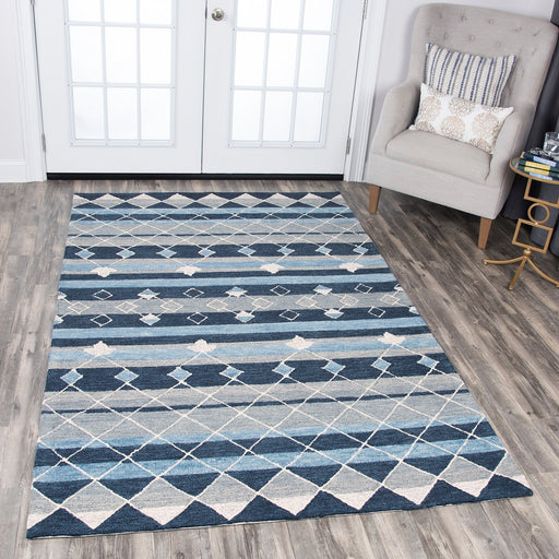 Rizzy Home Resonant RS924A Blue Tribal Motif Area Rug