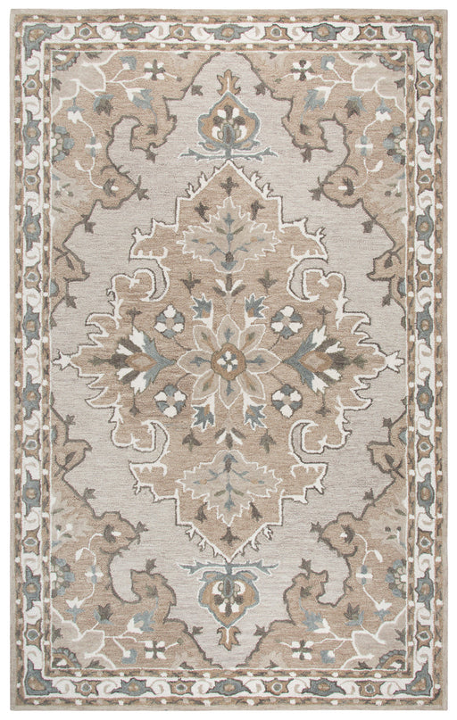 Rizzy Home Resonant RS931A Tan Central Medallion Area Rug