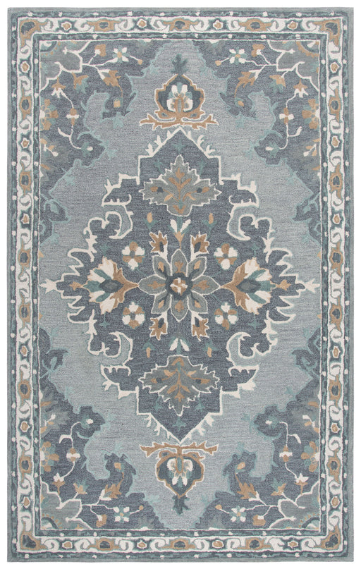Rizzy Home Resonant RS933A Gray Central Medallion Area Rug