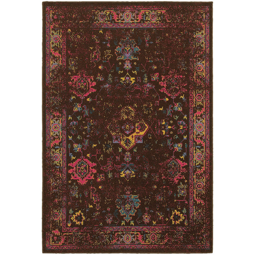 Oriental Weavers Revival Brown/Multi Oriental 3689I Area Rug