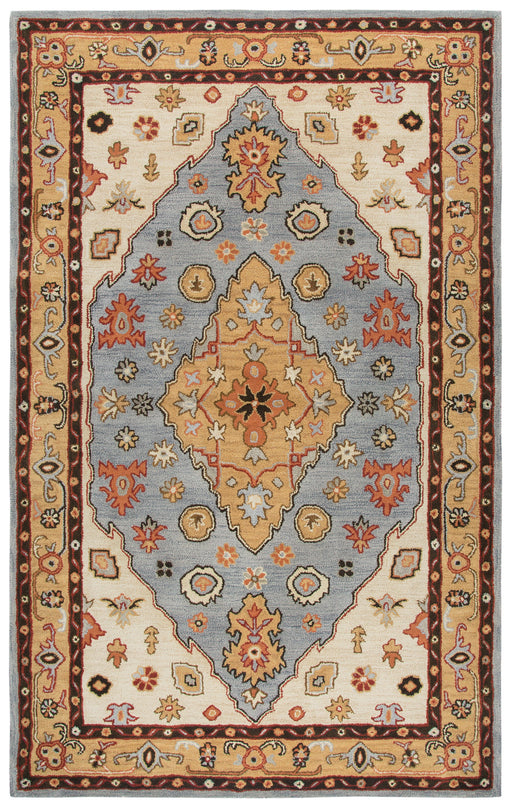 Rizzy Home Stafford SA977A Beige Central Medallion Motif Area Rug