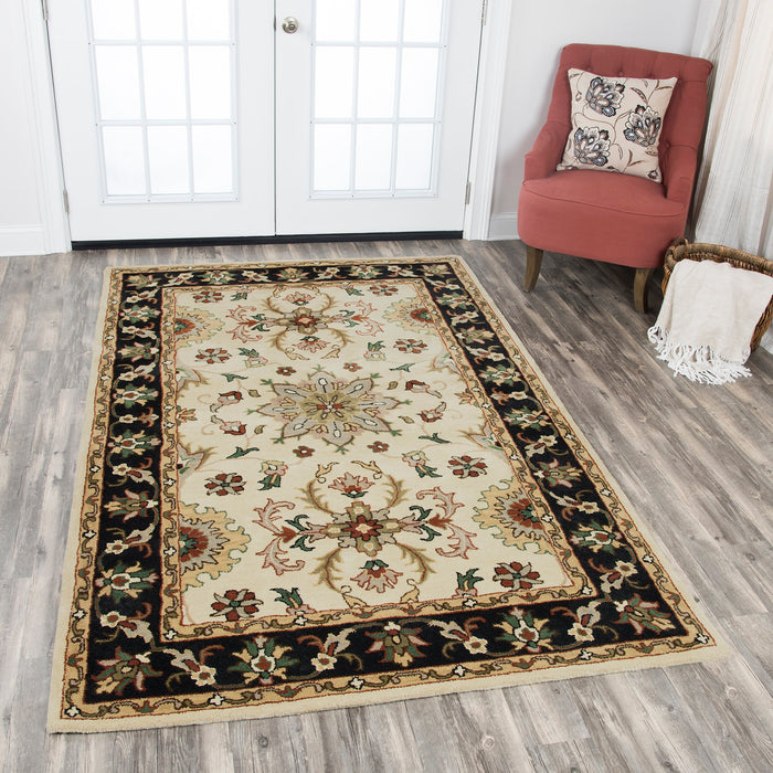 Rizzy Home Stafford SA981A Beige Motif Floral Area Rug
