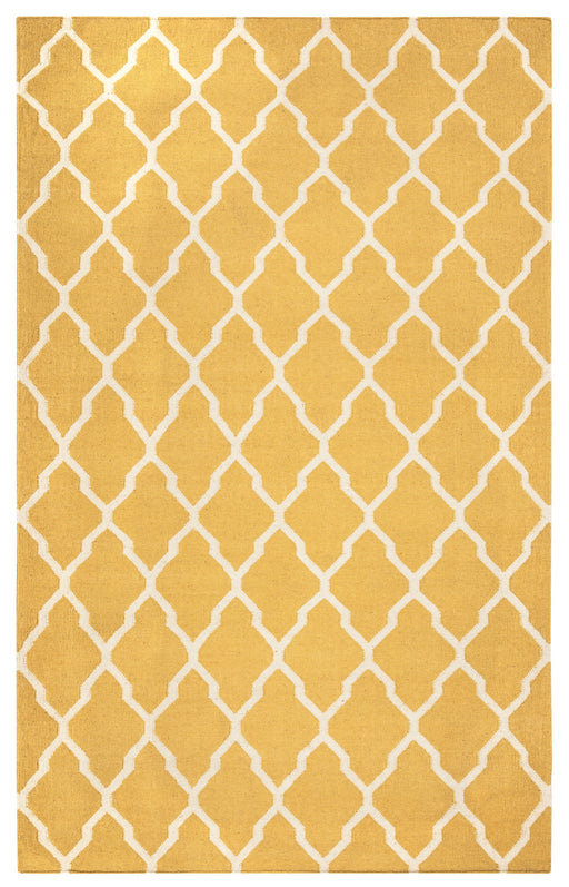 Rizzy Home Swing SG2417 Yellow/Gold Trellis Area Rug