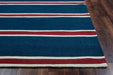 Rizzy Home Swing SG3044 Navy Stripes Area Rug