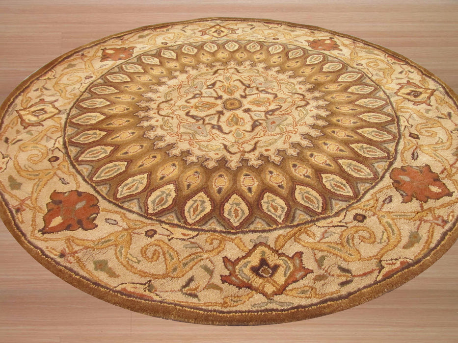 EORC Hand-tufted Wool Brown Traditional Oriental Gombad Rug
