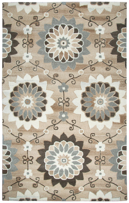 Rizzy Home Suffolk SK250A Beige Floral Area Rug