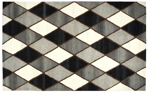 Rizzy Home Suffolk SK251A Gray Diamond Area Rug