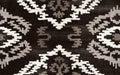 Rizzy Home Suffolk SK252A Black Medallion Ikat Area Rug