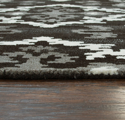 Rizzy Home Suffolk SK252A Black Medallion Ikat Area Rug
