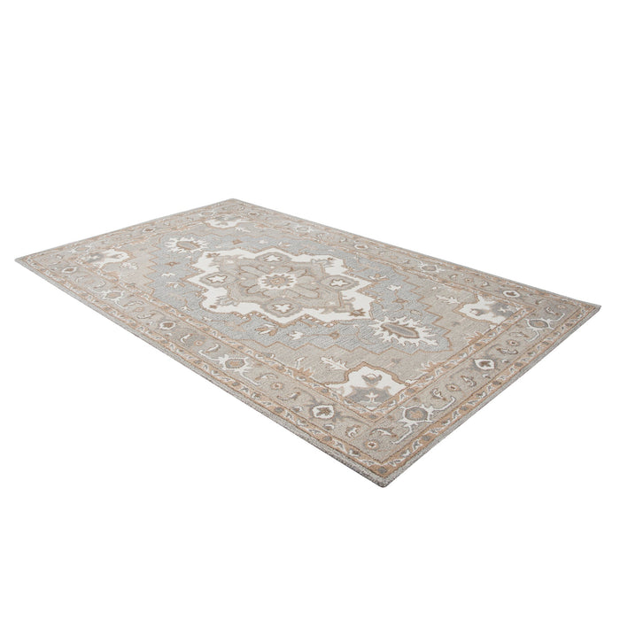 Rizzy Home Suffolk SK323A Gray Oriental Medallion Area Rug
