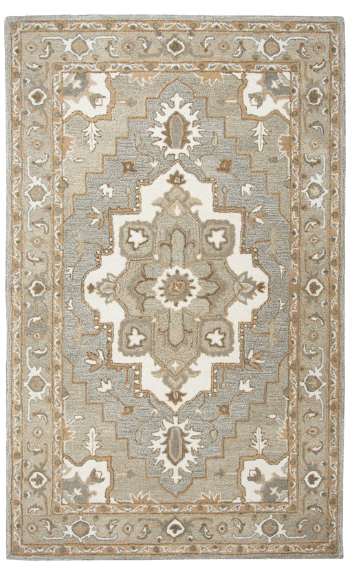 Rizzy Home Suffolk SK323A Gray Oriental Medallion Area Rug
