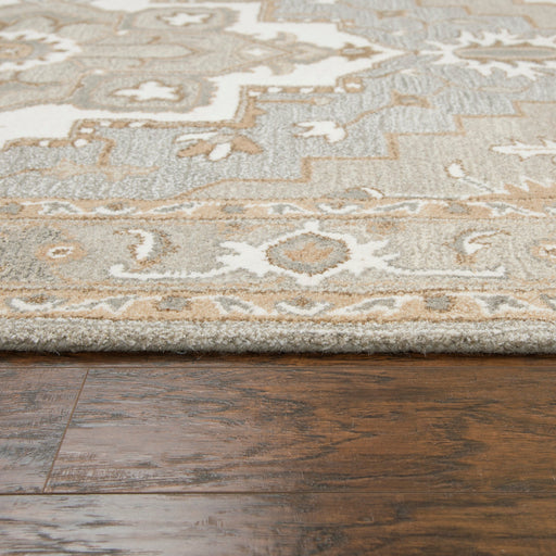 Rizzy Home Suffolk SK323A Gray Oriental Medallion Area Rug