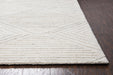 Rizzy Home Suffolk SK333A Ivory Geometric/Solid Area Rug