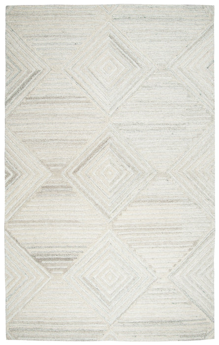Rizzy Home Suffolk SK333A Ivory Geometric/Solid Area Rug