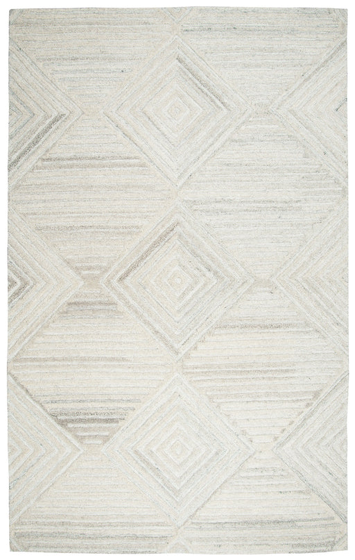 Rizzy Home Suffolk SK333A Ivory Geometric/Solid Area Rug