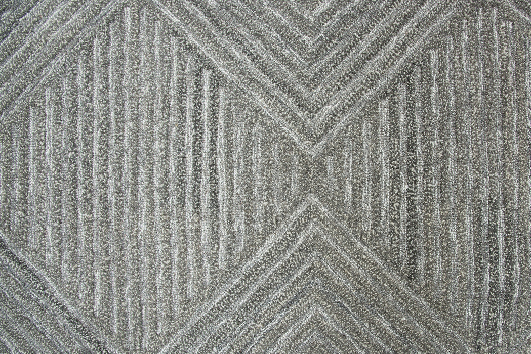 Rizzy Home Suffolk SK334A Gray Geometric/Solid Area Rug