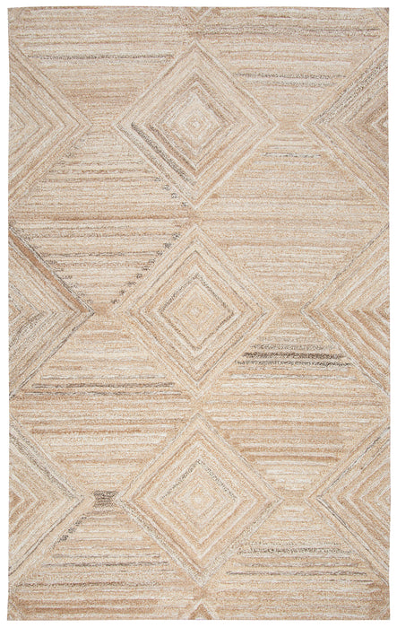Rizzy Home Suffolk SK335A Tan Geometric/Solid Area Rug