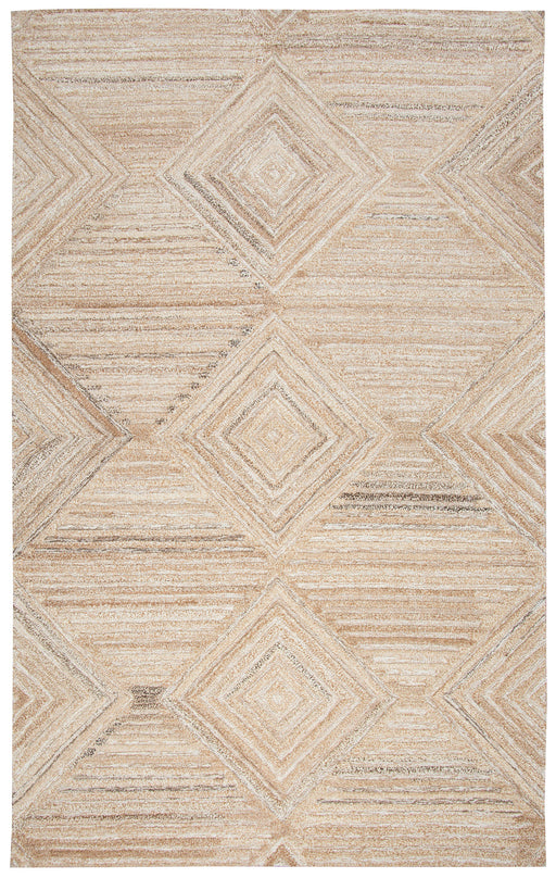 Rizzy Home Suffolk SK335A Tan Geometric/Solid Area Rug