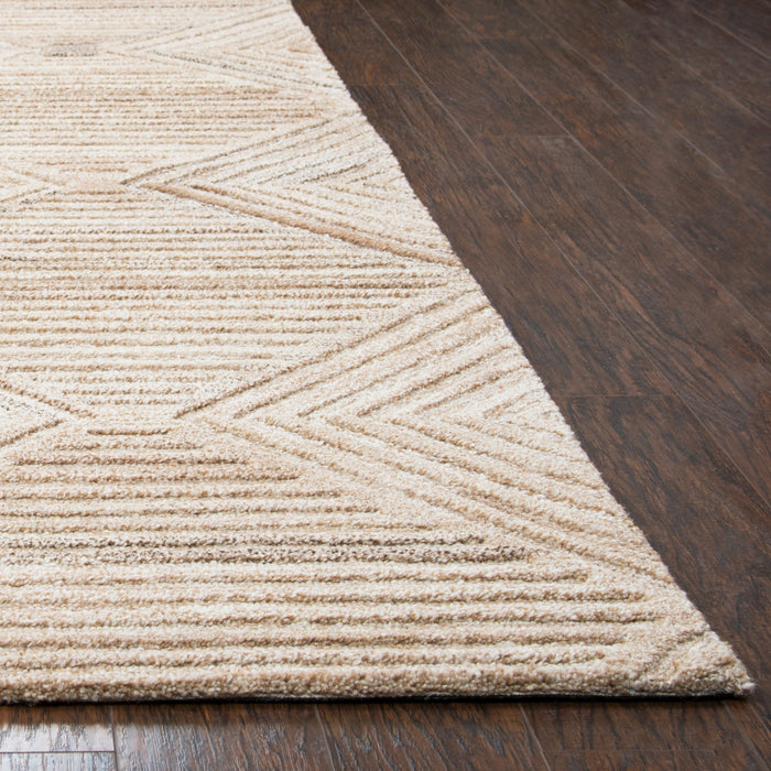 Rizzy Home Suffolk SK335A Tan Geometric/Solid Area Rug