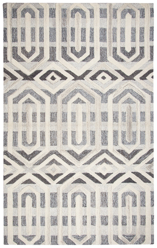 Rizzy Home Suffolk SK336A Gray Geometric Area Rug