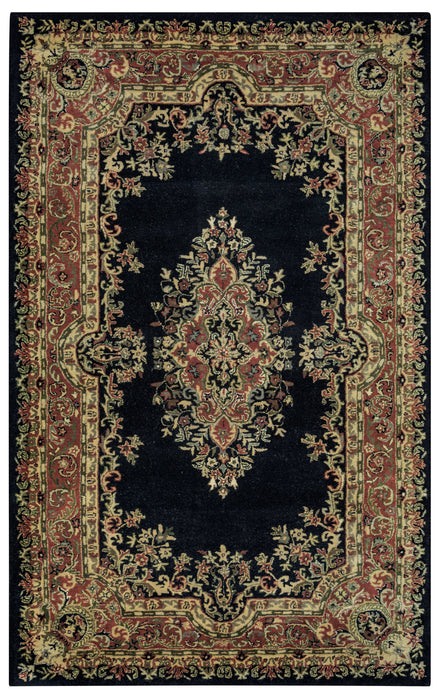 Rizzy Home Shine SN0351 Black Border Area Rug