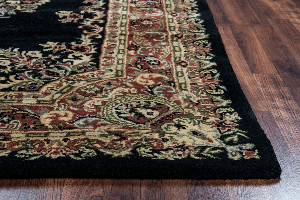 Rizzy Home Shine SN0351 Black Border Area Rug