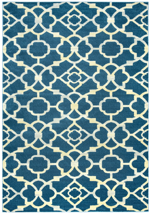 Rizzy Home Sorrento SO4284 Navy Trellis Area Rug