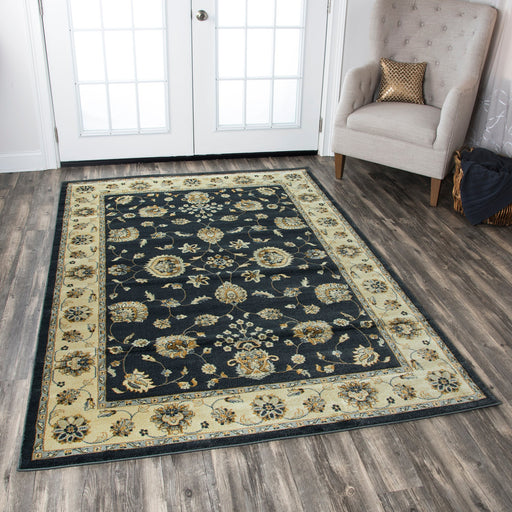 Rizzy Home Sorrento SO4309 Gray/Charcoal Border Area Rug