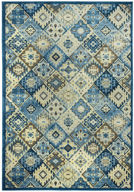 Rizzy Home Sorrento SO4448 Light Blue Patchwork Area Rug
