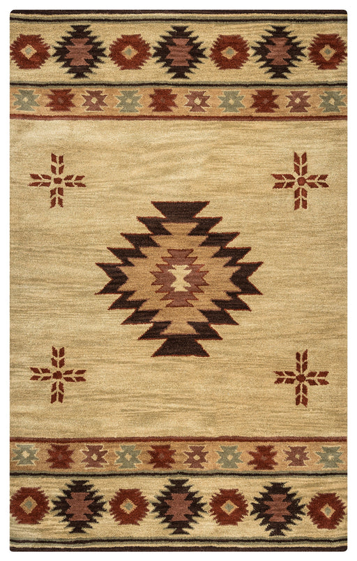 Rizzy Home Southwest SU2007 Khaki Southwest/Tribal Area Rug