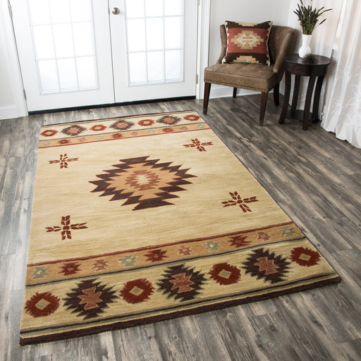 Rizzy Home Southwest SU2007 Khaki Southwest/Tribal Area Rug