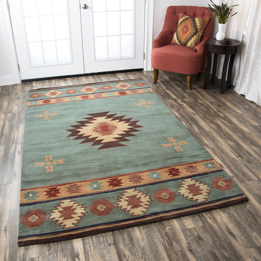 Rizzy Home Southwest SU2008 Gray/Blue Southwest/Tribal Area Rug