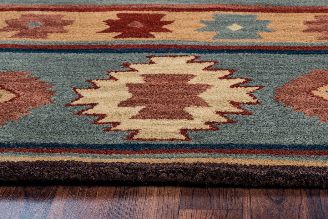 Rizzy Home Southwest SU2008 Gray/Blue Southwest/Tribal Area Rug