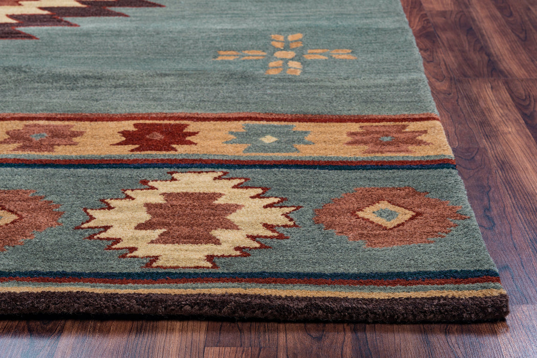 Rizzy Home Southwest SU2008 Gray/Blue Southwest/Tribal Area Rug